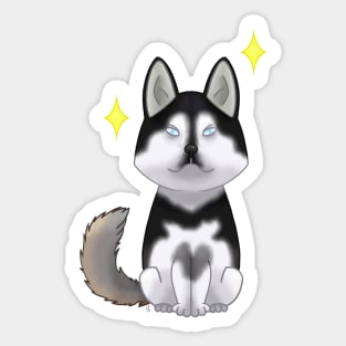 Clasic siberian husky Sticker